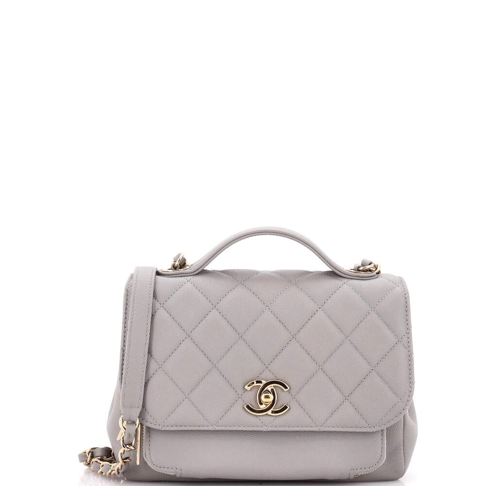 Chanel Small Business Affinity Flap Bag Quilted Caviar